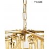 Złota lampa wisząca żyrandol do salonu w stylu glamour kryształowa LUMA 80 MSE1501100569 MOOSEE